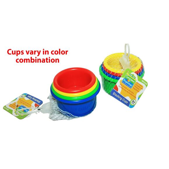 8 Pc Lot - Vintage Sesame Street Stacking 40 Cups Total - Stack Puzzle Toy 2012 - Picture 6 of 15